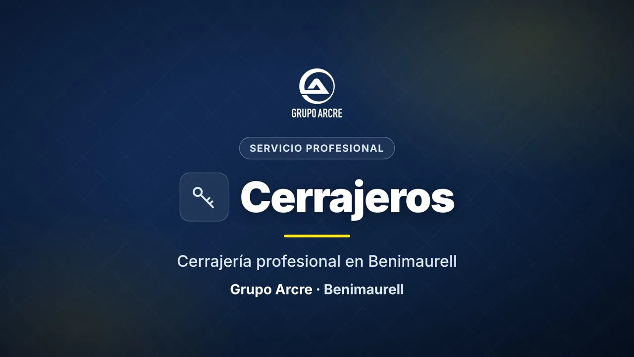 Cerrajería profesional en Benimaurell
